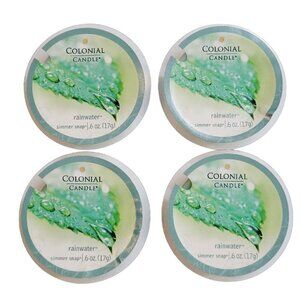 Colonial Candle Wax Simmer Snaps x4 Rainwater Disc VHTF Scent Clean & Fresh